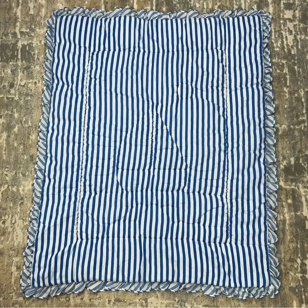 Vintage 90s Nautical Sailboat Nursery Baby Crib Comforter